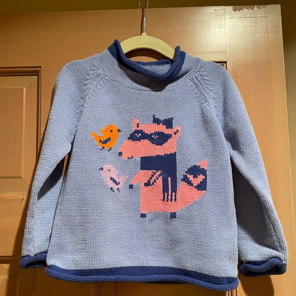LL Bean Toddler Cotton Roll Neck Sweater